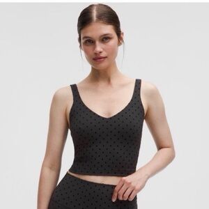 lululemon athletica Black Polka Dot Tank Top